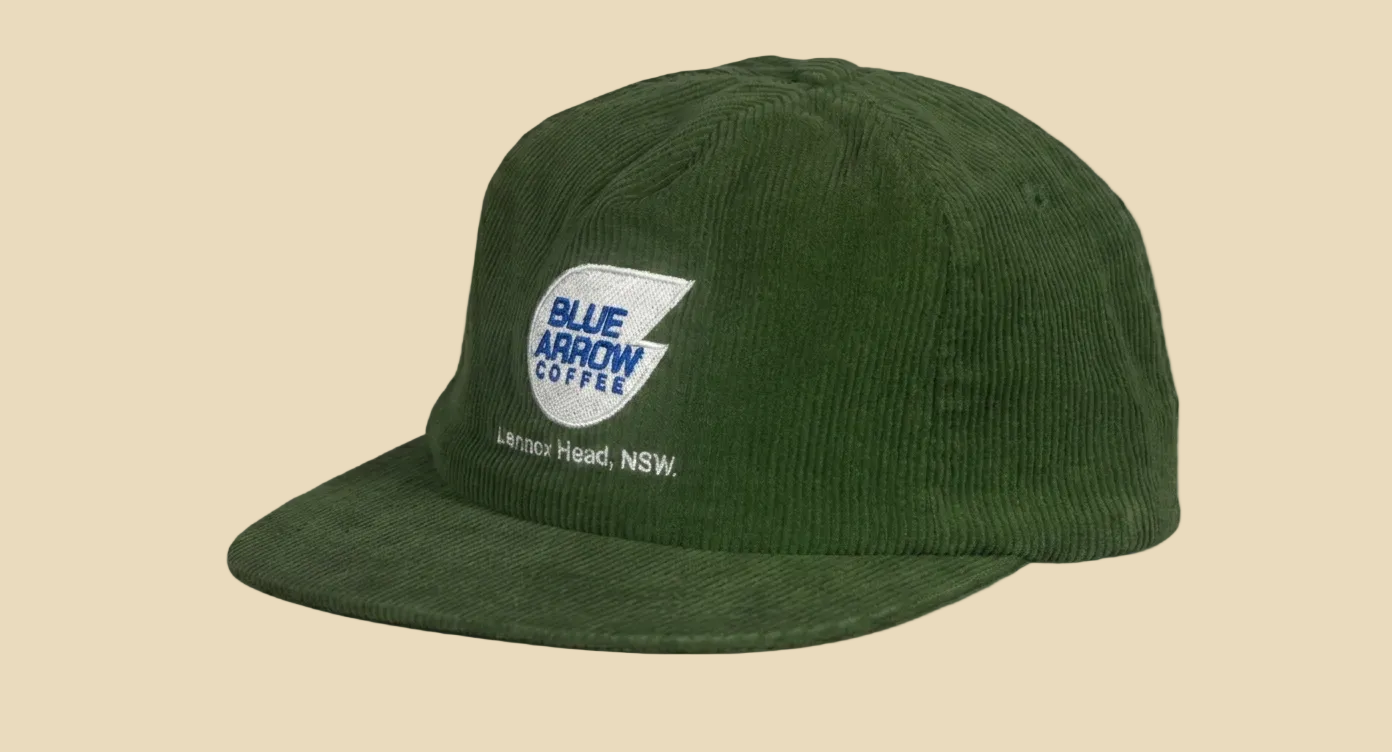 Green Blue Arrow Cap with logo